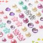 Boucles d&#39;oreilles autocollantes couleur nacr&eacute;e Claire&#39;s Club - Lot de 30,